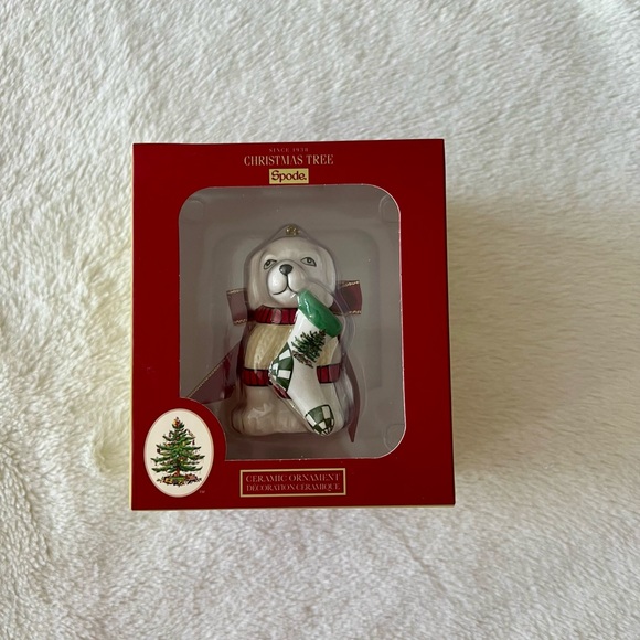 Spode Ceramic Puppy Ornament NIB - Picture 2 of 5